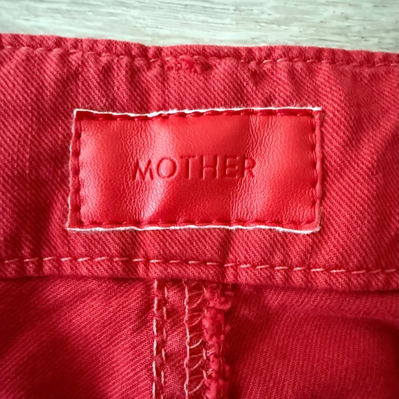 MOTHER Women’s Red No Zip Misfit Jogger Pant Size 26 Casual Travel - Picture 10 of 10